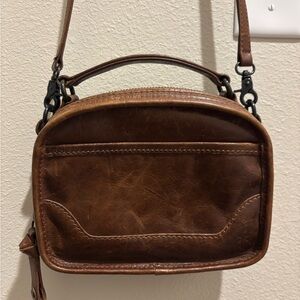 Frye Brown Leather Crossbody Bag